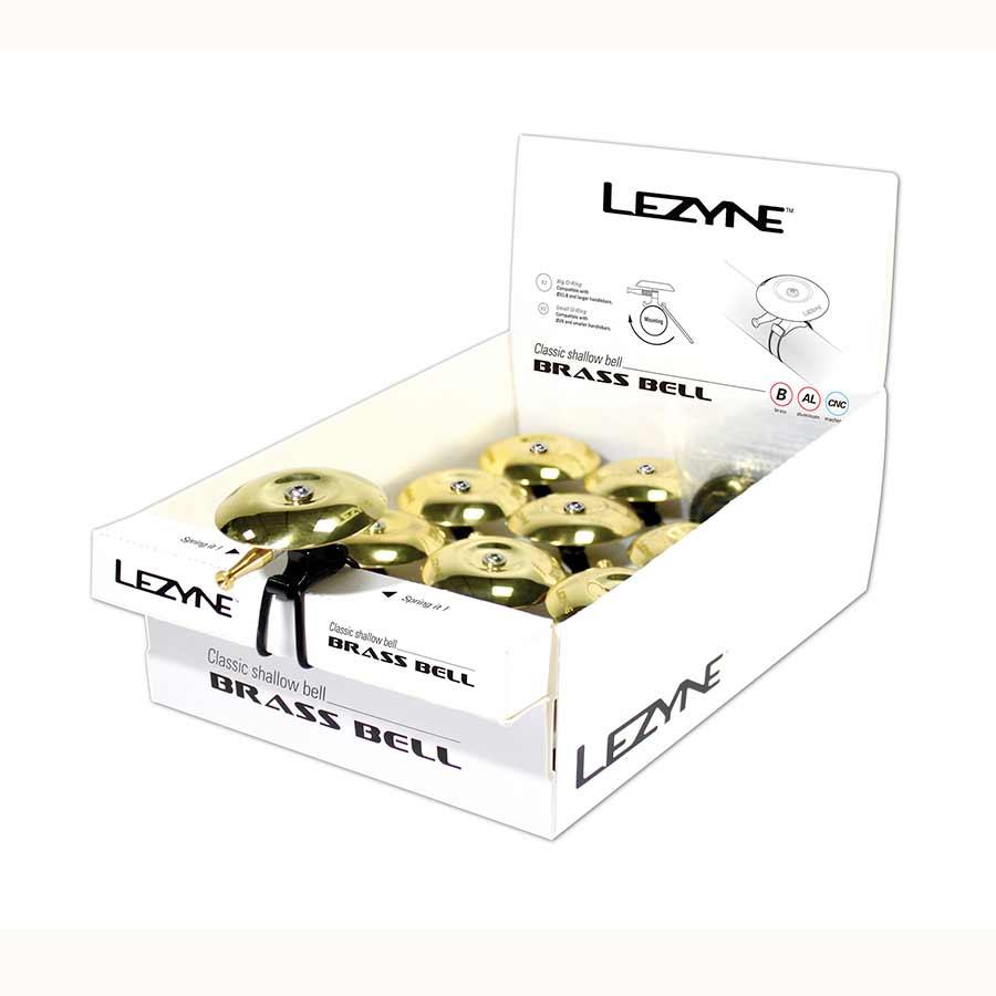 Lezyne - Classic Shallow Brass Bell Bells and Horns _ Unite - B1keparts.com