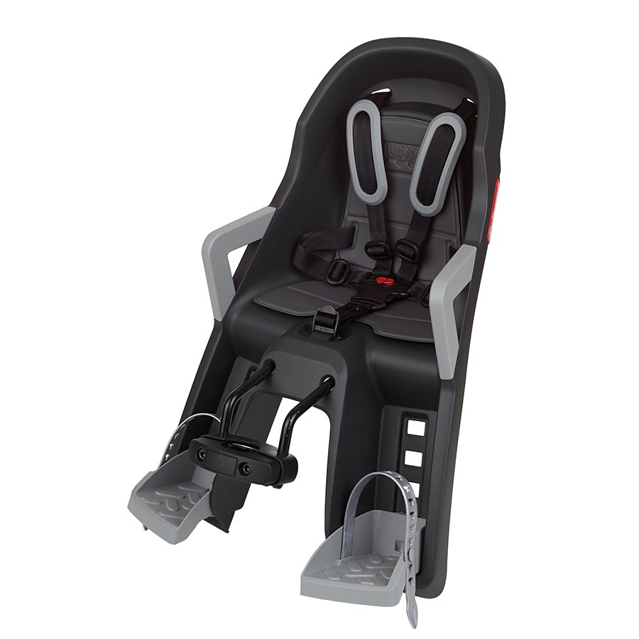 Polisport, Guppy Mini +, Baby Seat, Stem/Steerer mount, Dark grey/Silver, Grey